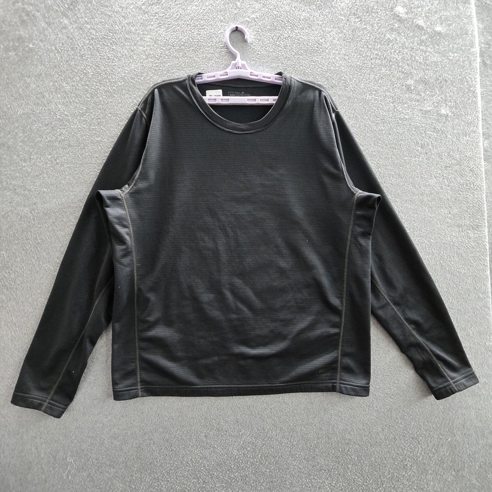 REI Men Sweatshirt XL Black Fleece Activewear Long Sleeve Performance